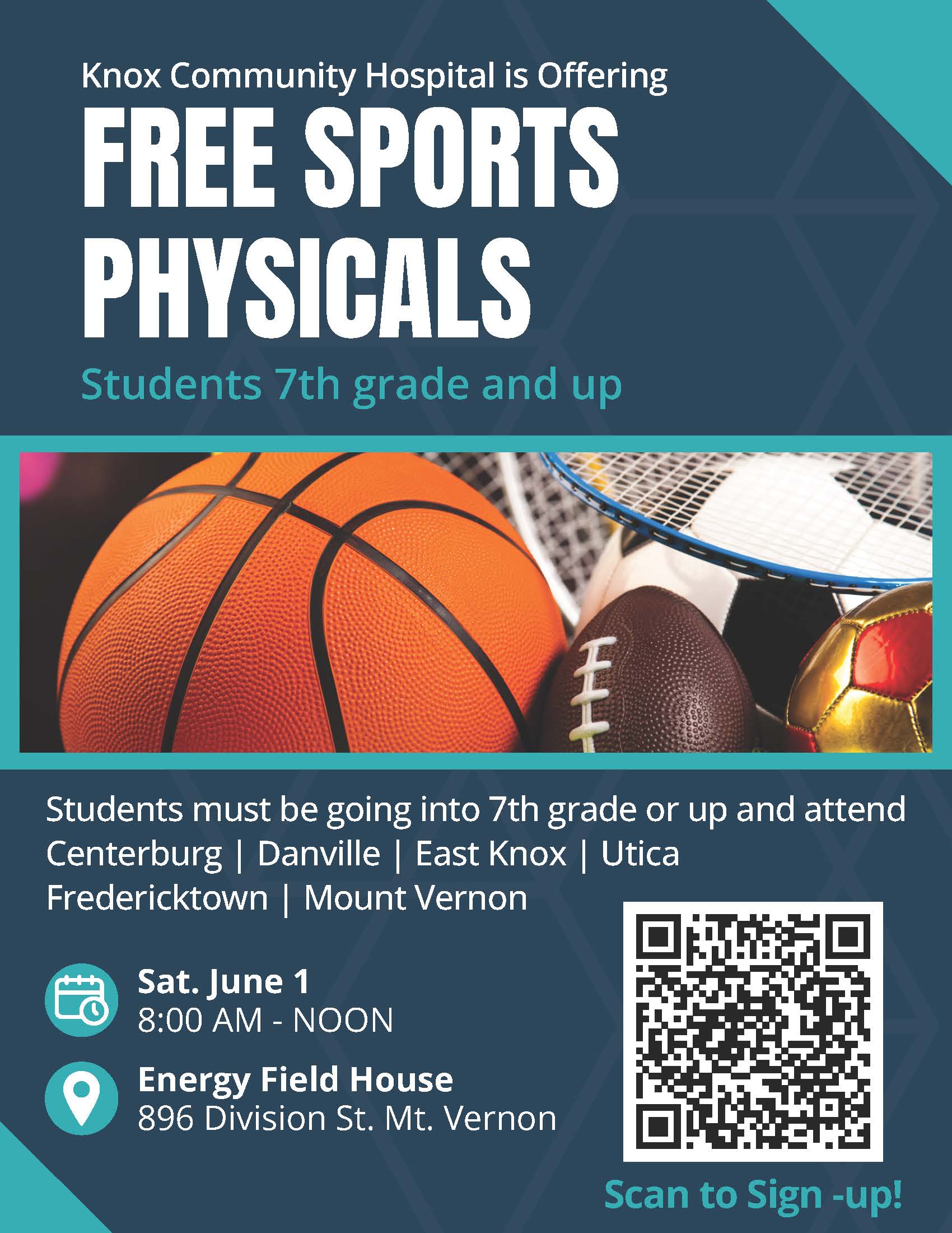 Sports Physicals flyer link.
